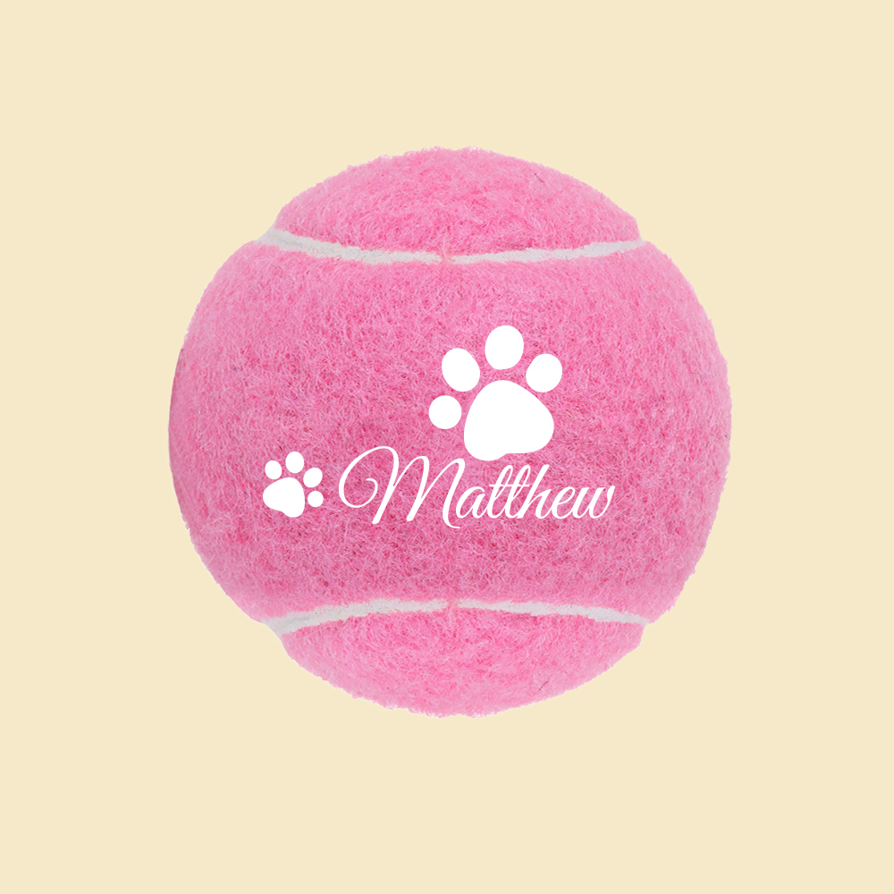 Personalized Name Pet Tennis Ball | inToy09