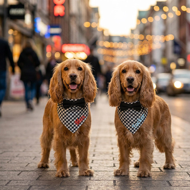 Personalized Embroidered Name Pet Bandana | inAccs41