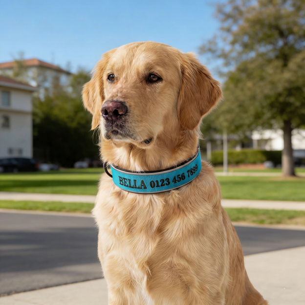 Personalized Embroidered Name Pet Collar with Phone Number | inAccs42