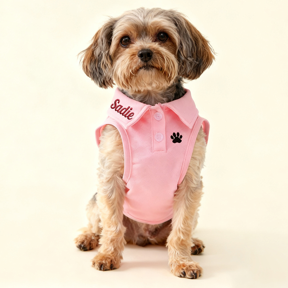 Personalized Embroidered Dog Cat Polo Shirt | inCloth108