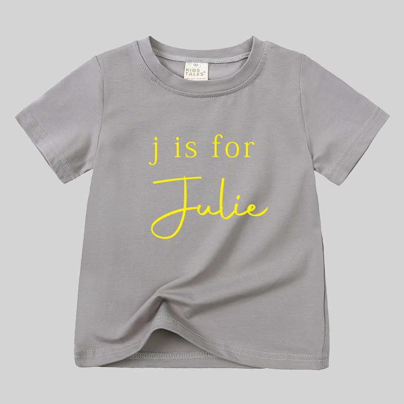 Personalized Kid Cozy Soft Color T-Shirt | inTee01