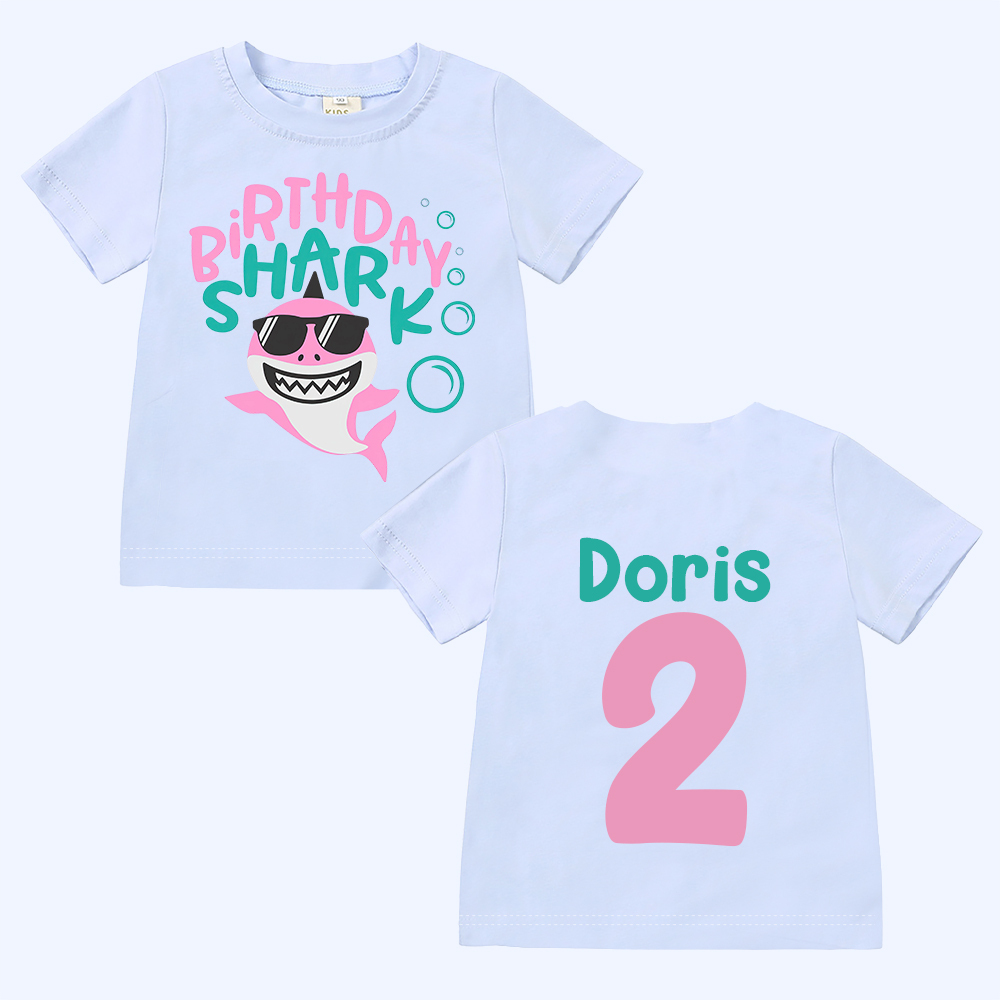 Personalized Shark Birthday T-Shirt | inBirth31