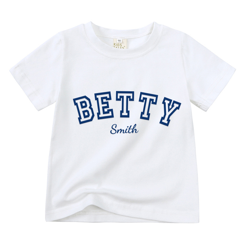 Personalized Kid Puff Vinyl Cozy Soft T-Shirt | inTee08