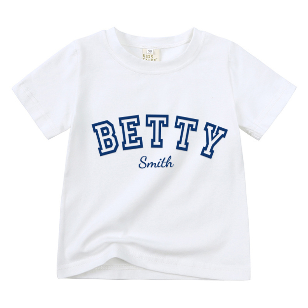 Personalized Kid Puff Vinyl Cozy Soft T-Shirt | inTee08