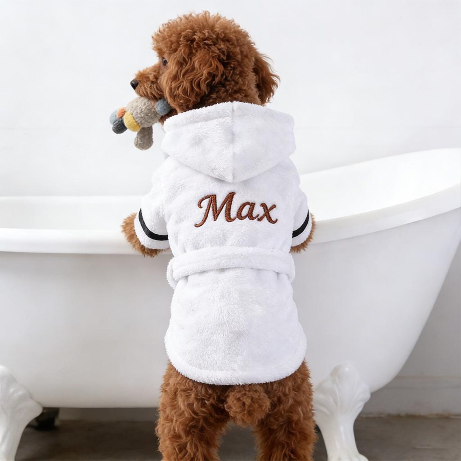 Personalized Embroidered Name Pet Bathrobe | inCloth23