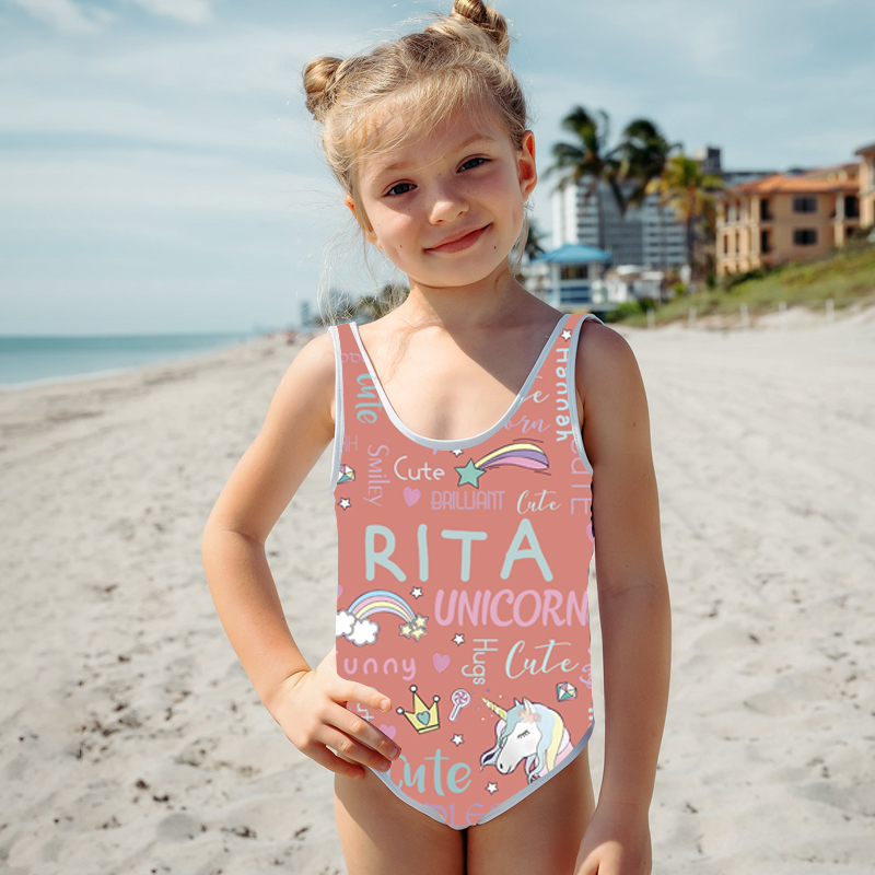 Personalized Unicorn Color Swimsuit for Summer | InSwin08