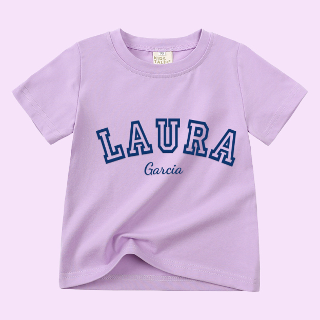 Personalized Kid Puff Vinyl Cozy Soft T-Shirt | inTee08