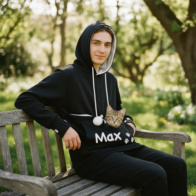 Personalized Name Cozy Pet Carrier Hoodie | KKCloth337