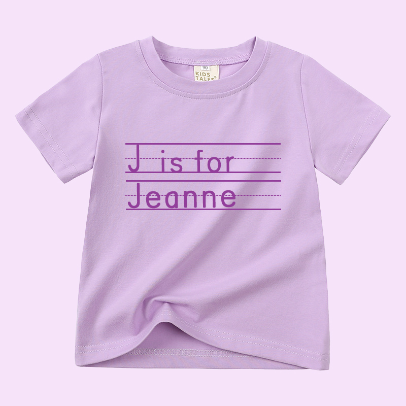 Personalized Kid Cozy Soft Color T-Shirt | inTee04