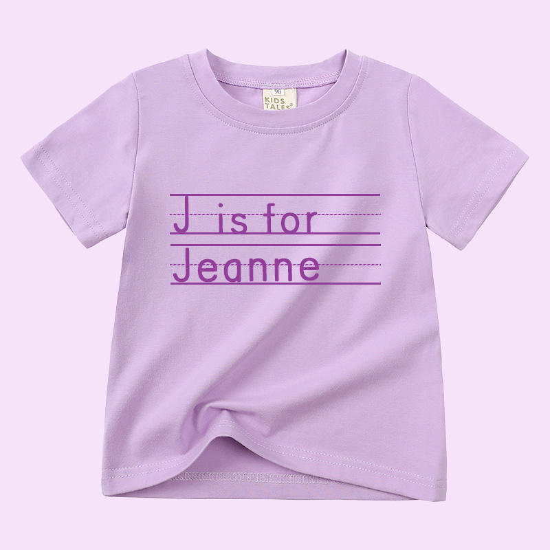 Personalized Kid Cozy Soft Color T-Shirt | inTee04