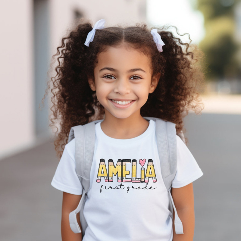Personalized Kid Cozy Back to School T-Shirt | inTee10