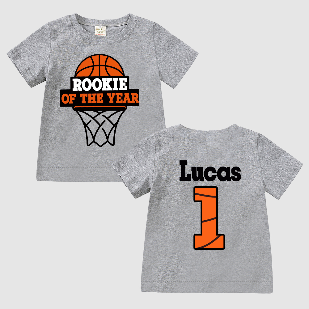 Personalized Basketball Rookie Of The Year Birthday T-Shirt | inBirth03