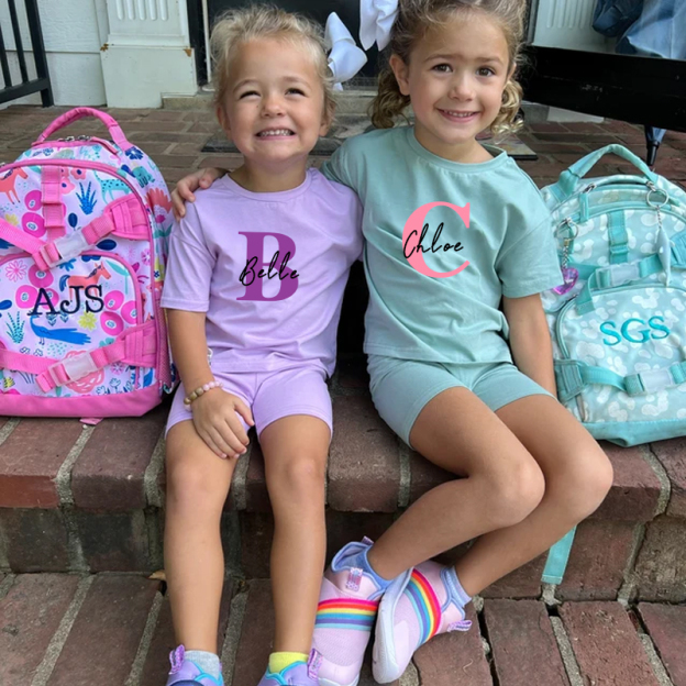 Personalized Kid Cozy Color Short Outfit Set | inSet42