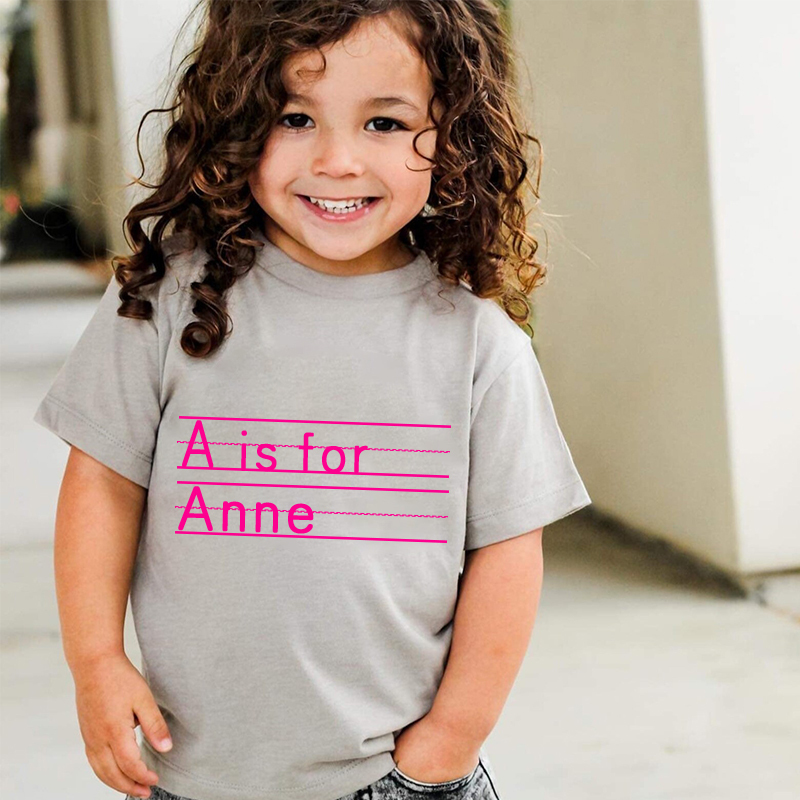 Personalized Kid Cozy Soft Color T-Shirt | inTee04