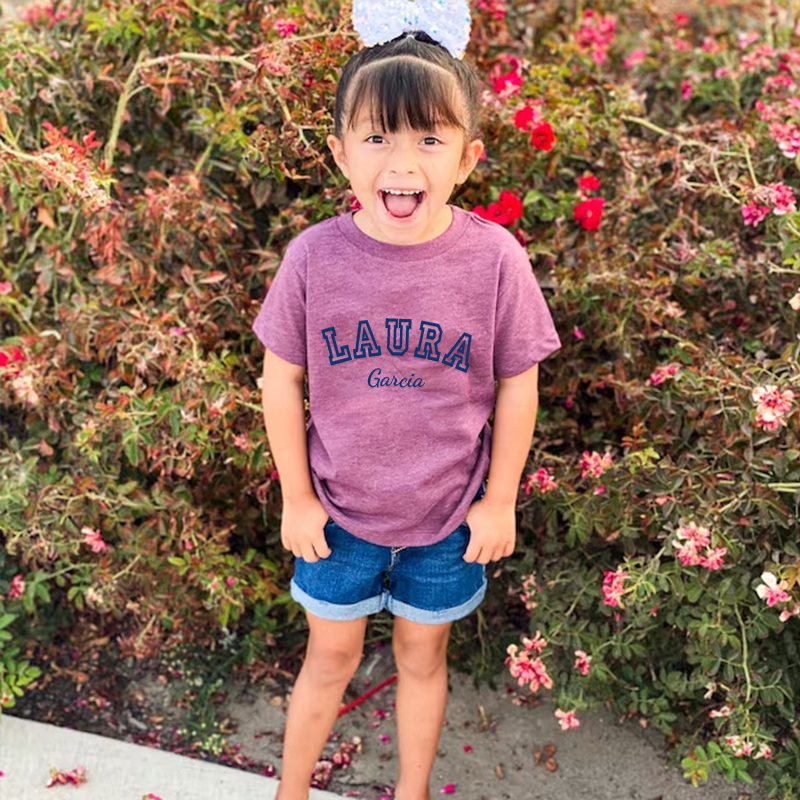 Personalized Kid Puff Vinyl Cozy Soft T-Shirt | inTee08