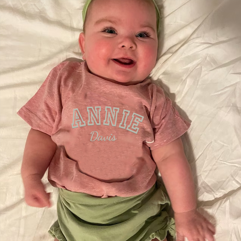 Personalized Kid Puff Vinyl Cozy Soft T-Shirt | inTee08