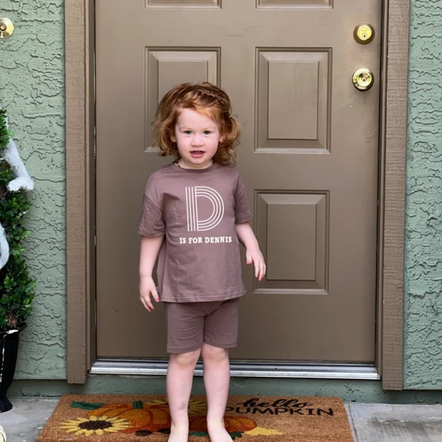 Personalized Kid Cozy Color Short Outfit Set | inSet41