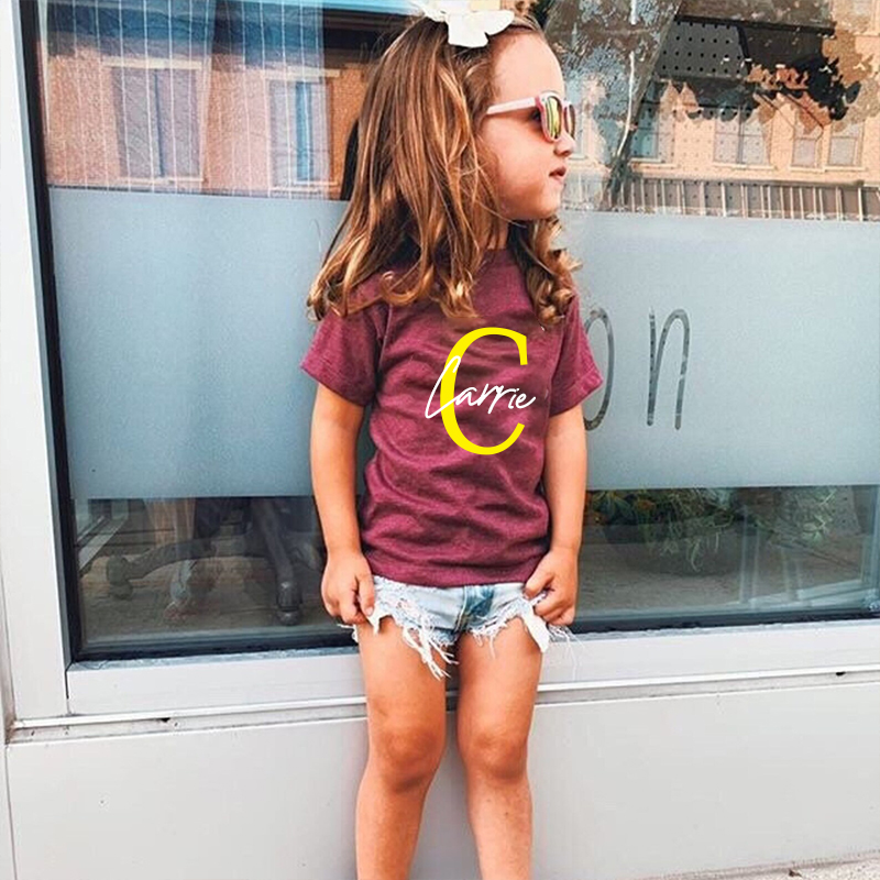 Personalized Kid Cozy Soft Color T-Shirt | inTee03