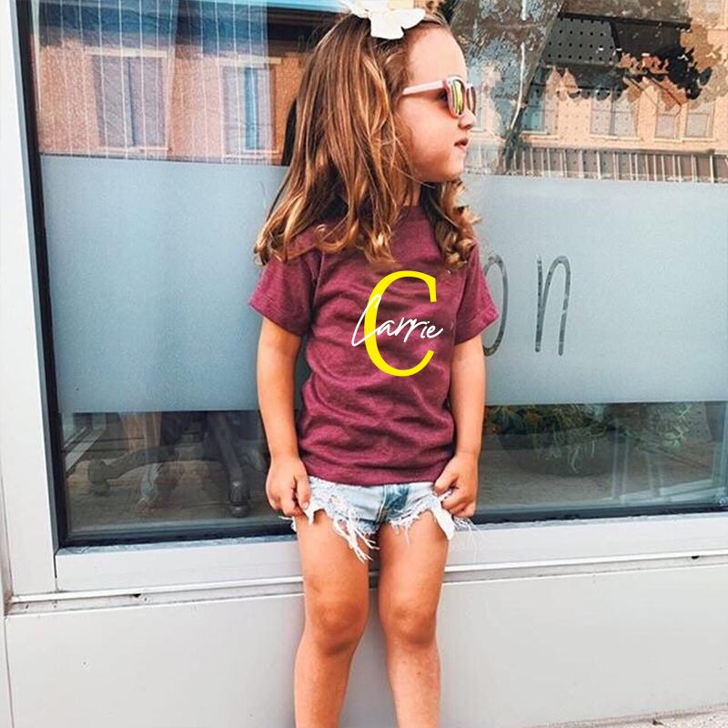 Personalized Kid Cozy Soft Color T-Shirt | inTee03