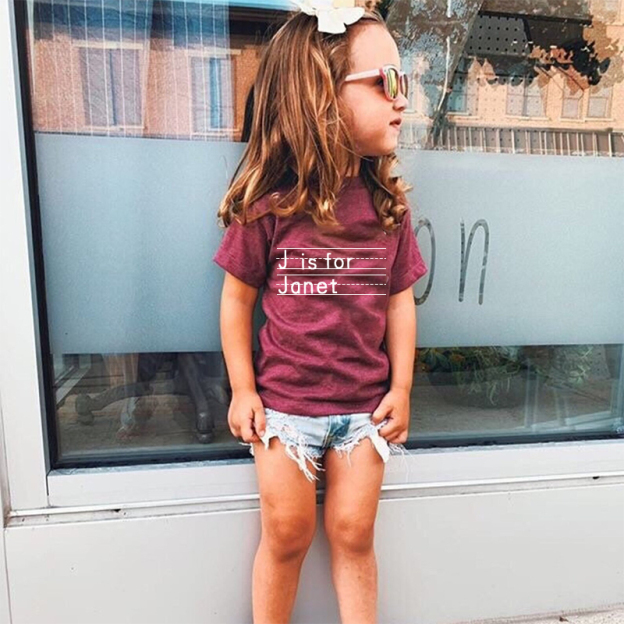 Personalized Kid Cozy Soft Color T-Shirt | inTee04