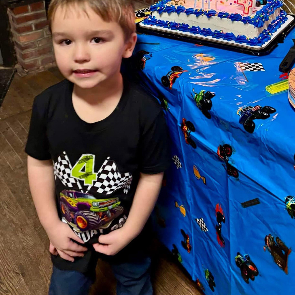 Personalized Monster Truck Name Birthday T-Shirt | inBirth27