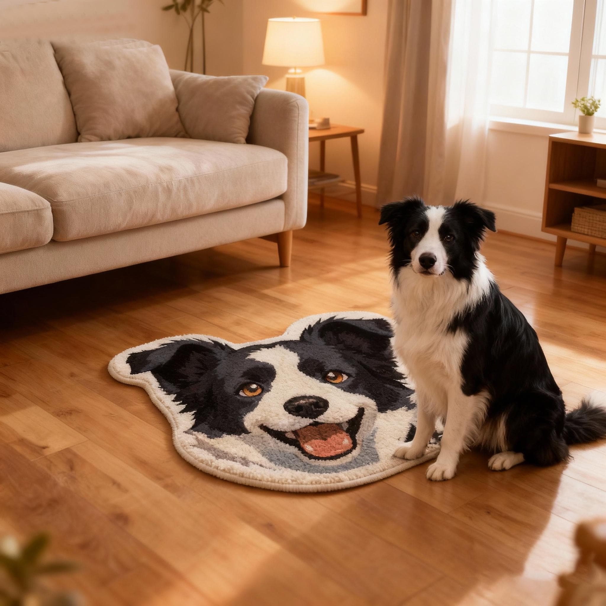 Personalized Lovely Pet Face Tufted Carpet | KKPet414