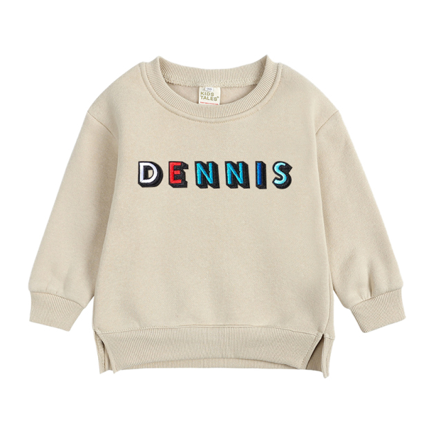 Personalized Kid Hand Patch Name Crewneck Sweatshirt | inSweatshirt14