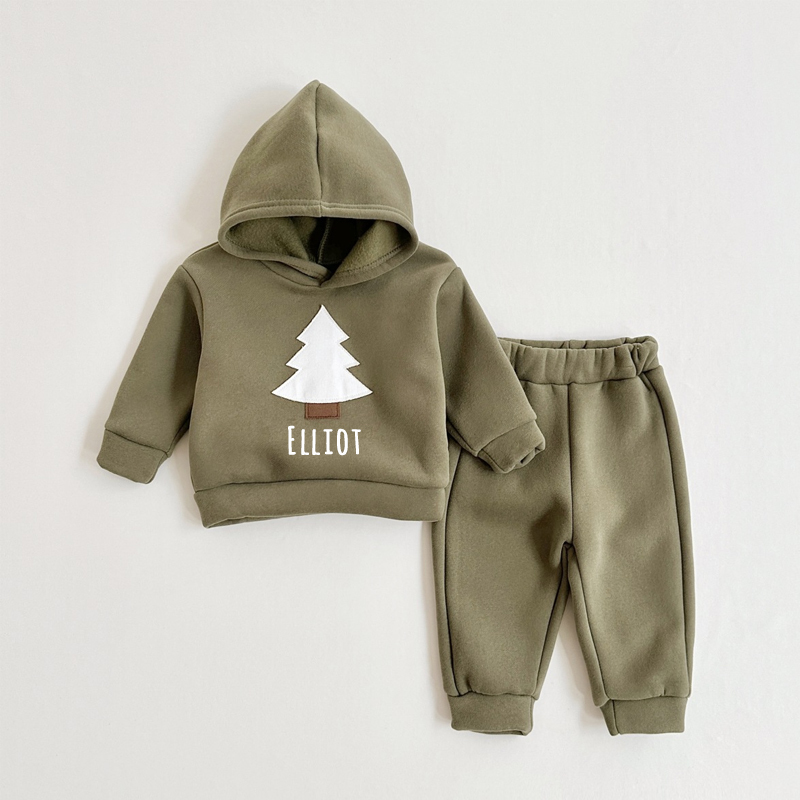 Personalized Kids Cozy Christmas Tree Set | inSet33