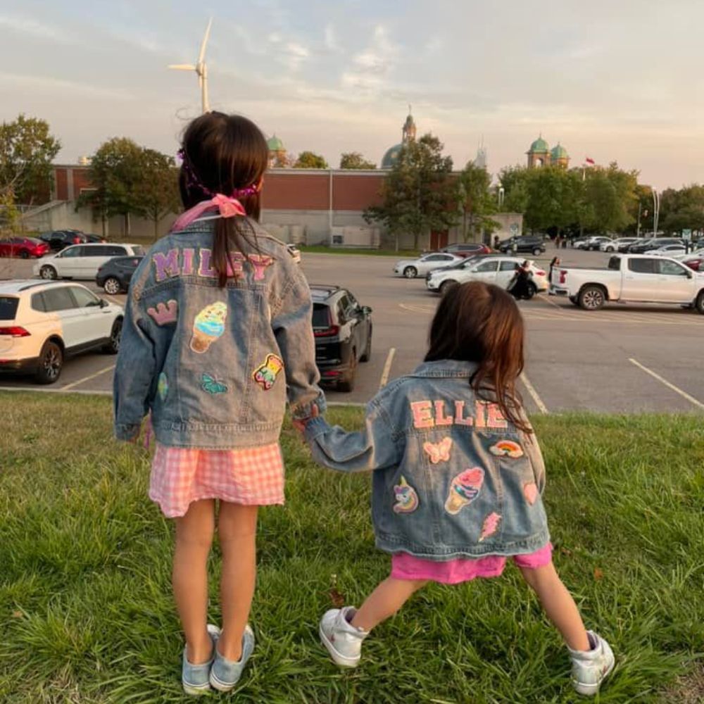 Personalized Hand Patch Kids Denim Jacket | inJacket02