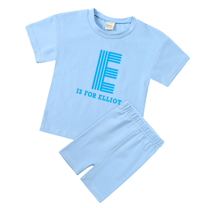 Personalized Kid Cozy Color Short Outfit Set | inSet41