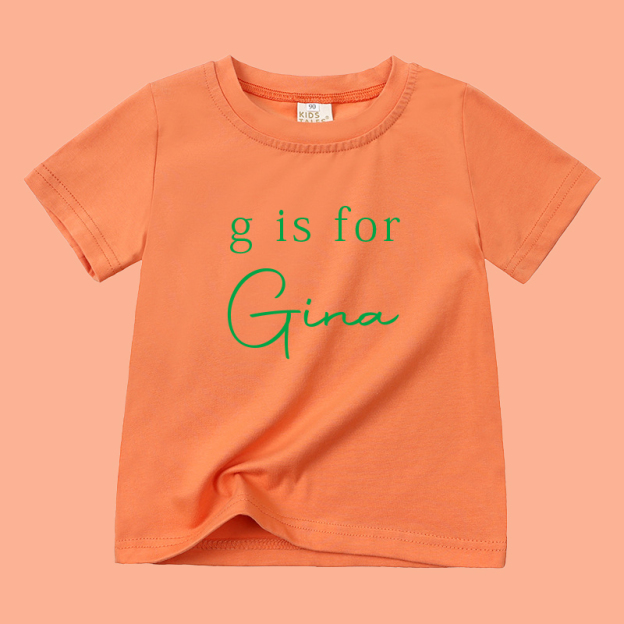 Personalized Kid Cozy Soft Color T-Shirt | inTee01