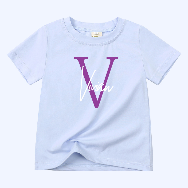 Personalized Kid Cozy Soft Color T-Shirt | inTee03