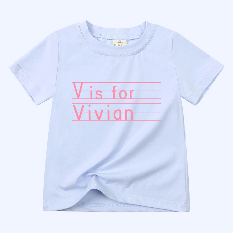 Personalized Kid Cozy Soft Color T-Shirt | inTee04