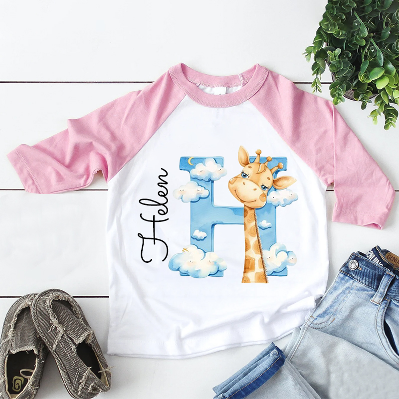 Personalized Kid Cozy Soft Giraffe Sweatshirt | inSweatshirt53