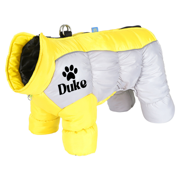 Personalized Pet Winter Warm Windproof Puffer Jacket | BKPet269