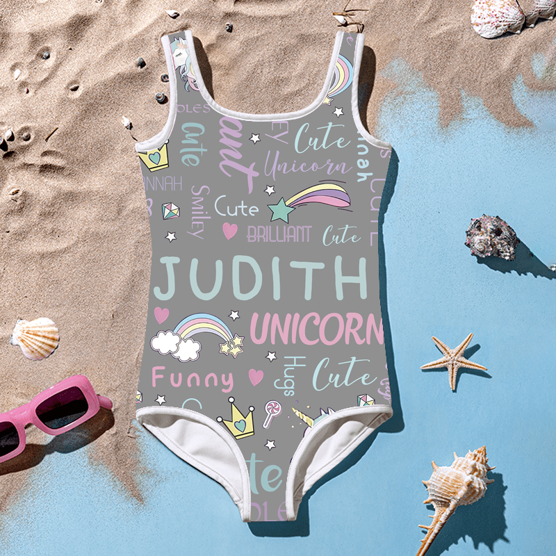 Personalized Unicorn Color Swimsuit for Summer | InSwin08