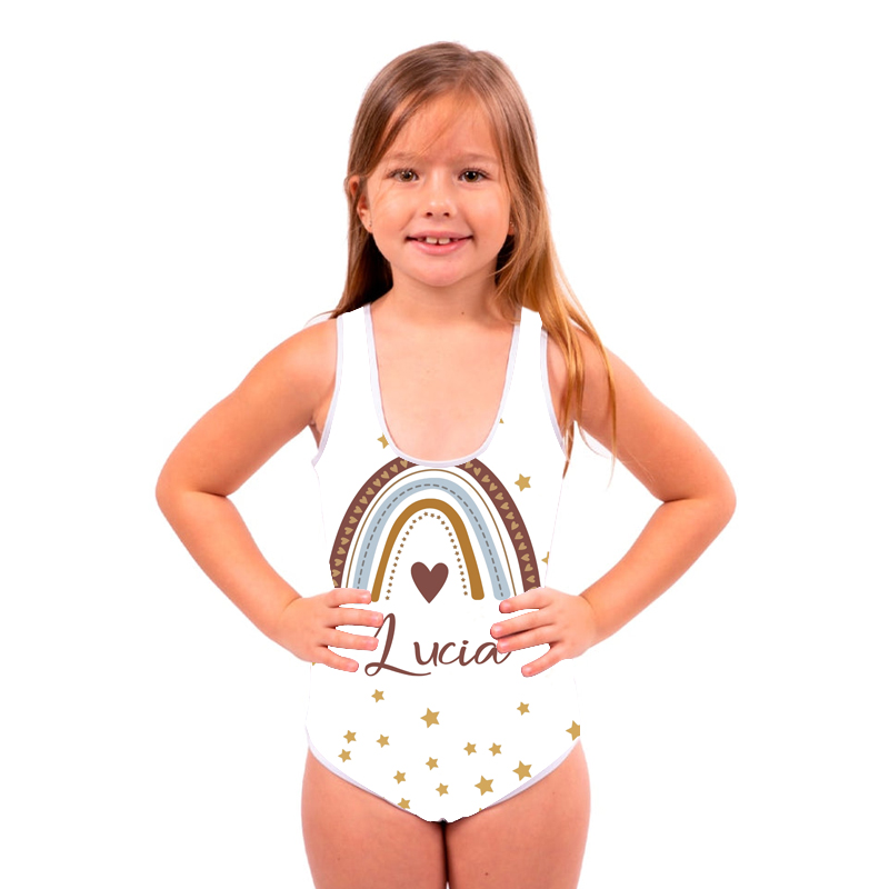 Personalized Rainbow Pattern Swimsuit for Summer | InSwin09