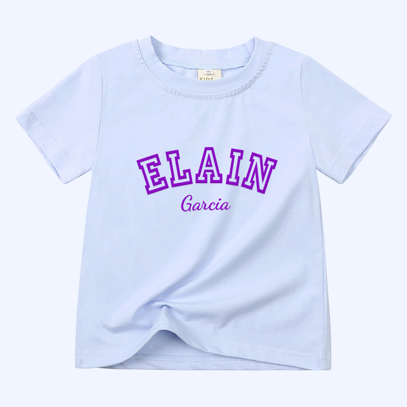Personalized Kid Puff Vinyl Cozy Soft T-Shirt | inTee08