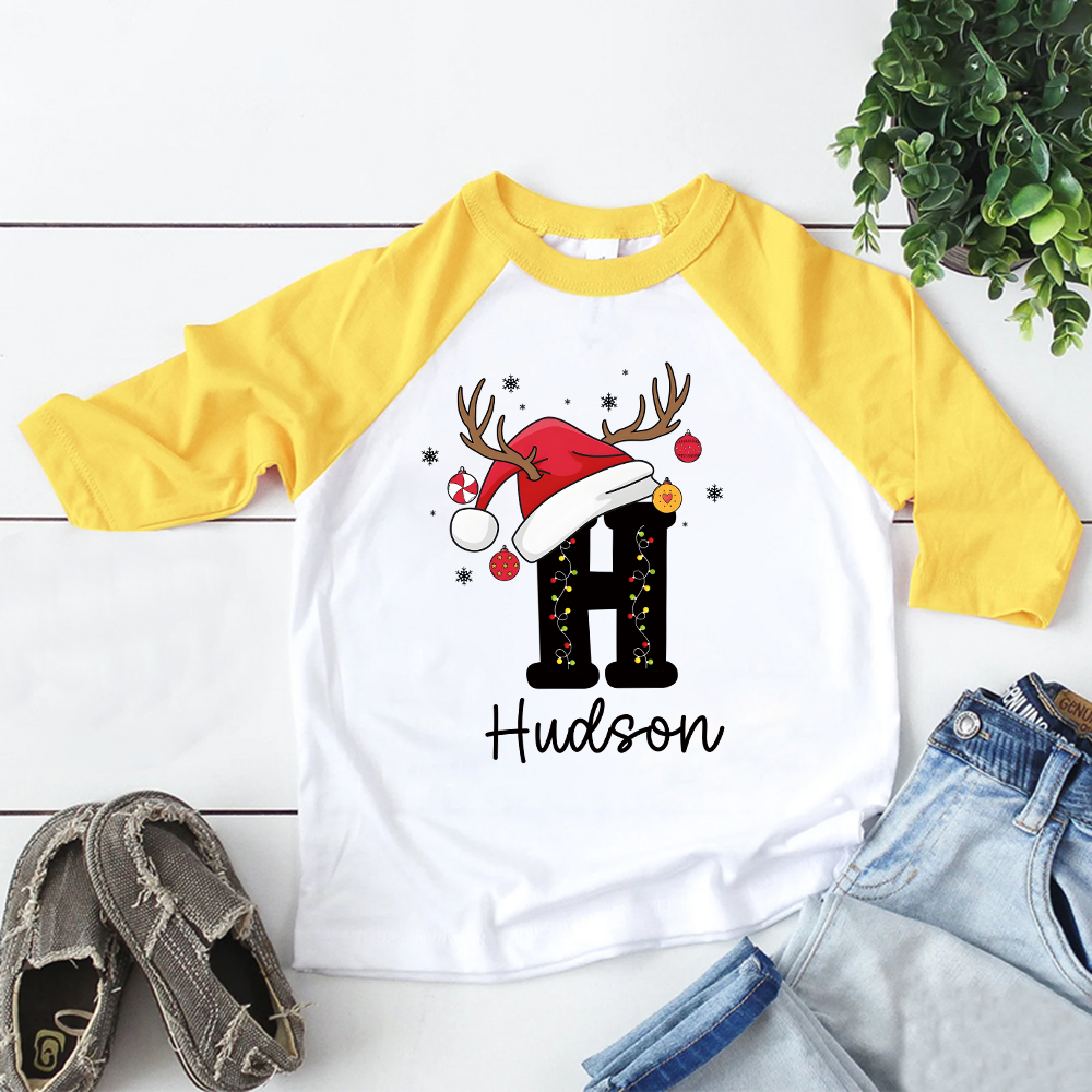 Personalized Kid Cozy Christmas Monogramed Sweatshirt | inSweatshirt84