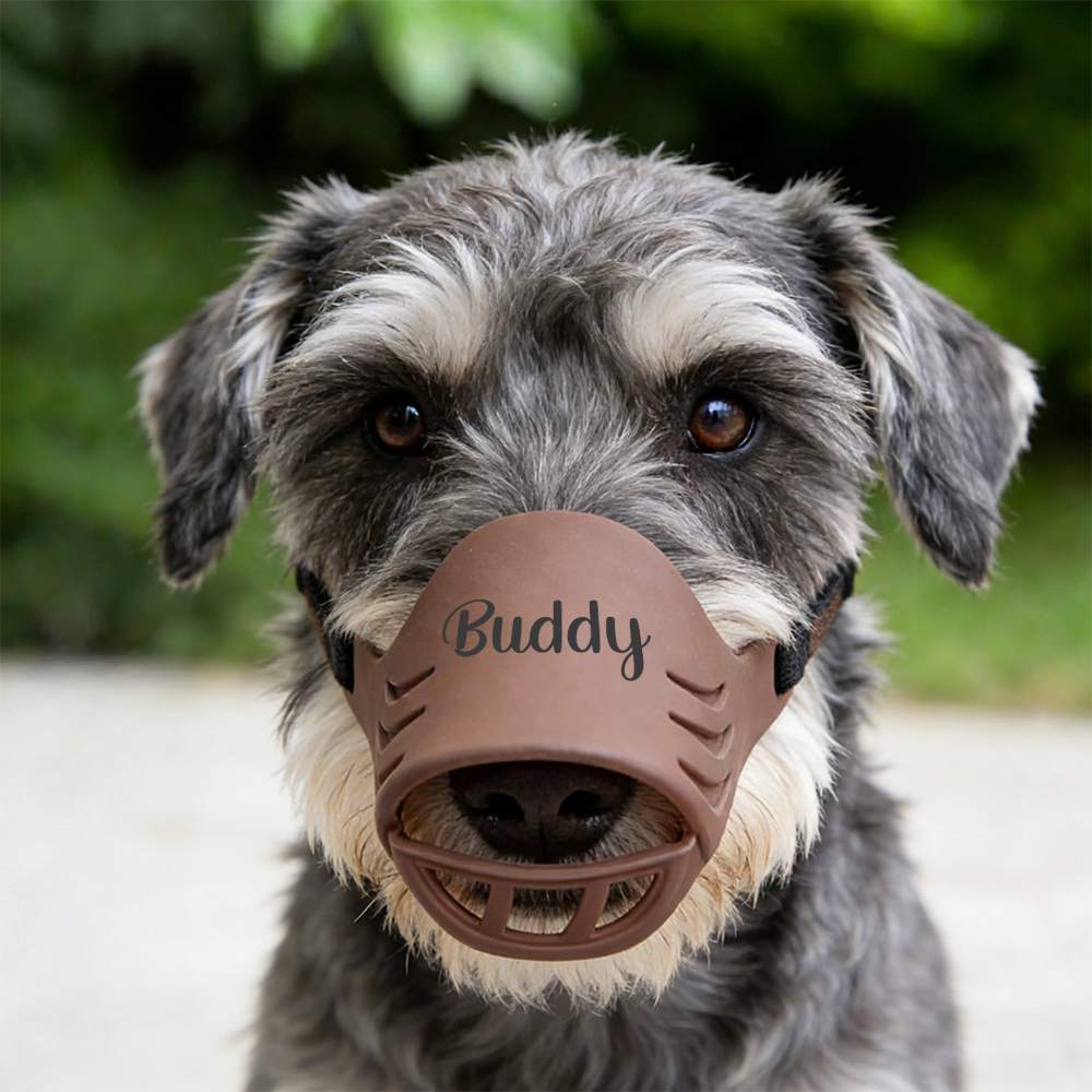 Personalized Silicone Dog Safe Anti-Biting Chewing Barking Muzzle | inAccs22