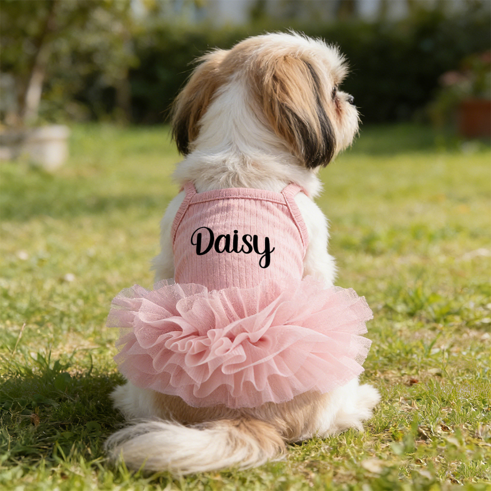 Personalized Name Pet Fluffy Tutu Dress | inCloth40