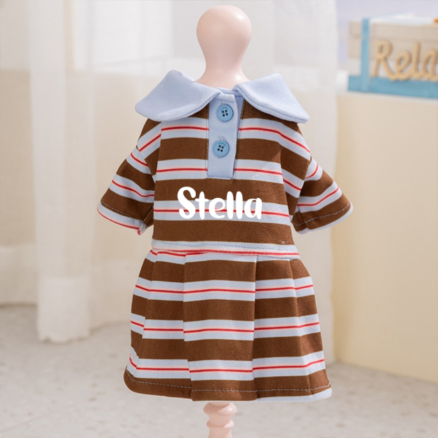 Personalized Name Summer Pet Striped Derss | inCloth48