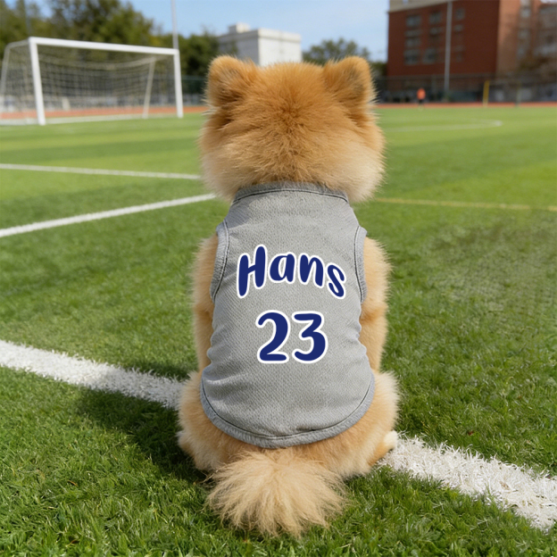 Personalized Breathable Pet Vest with Name & Number | inCloth55