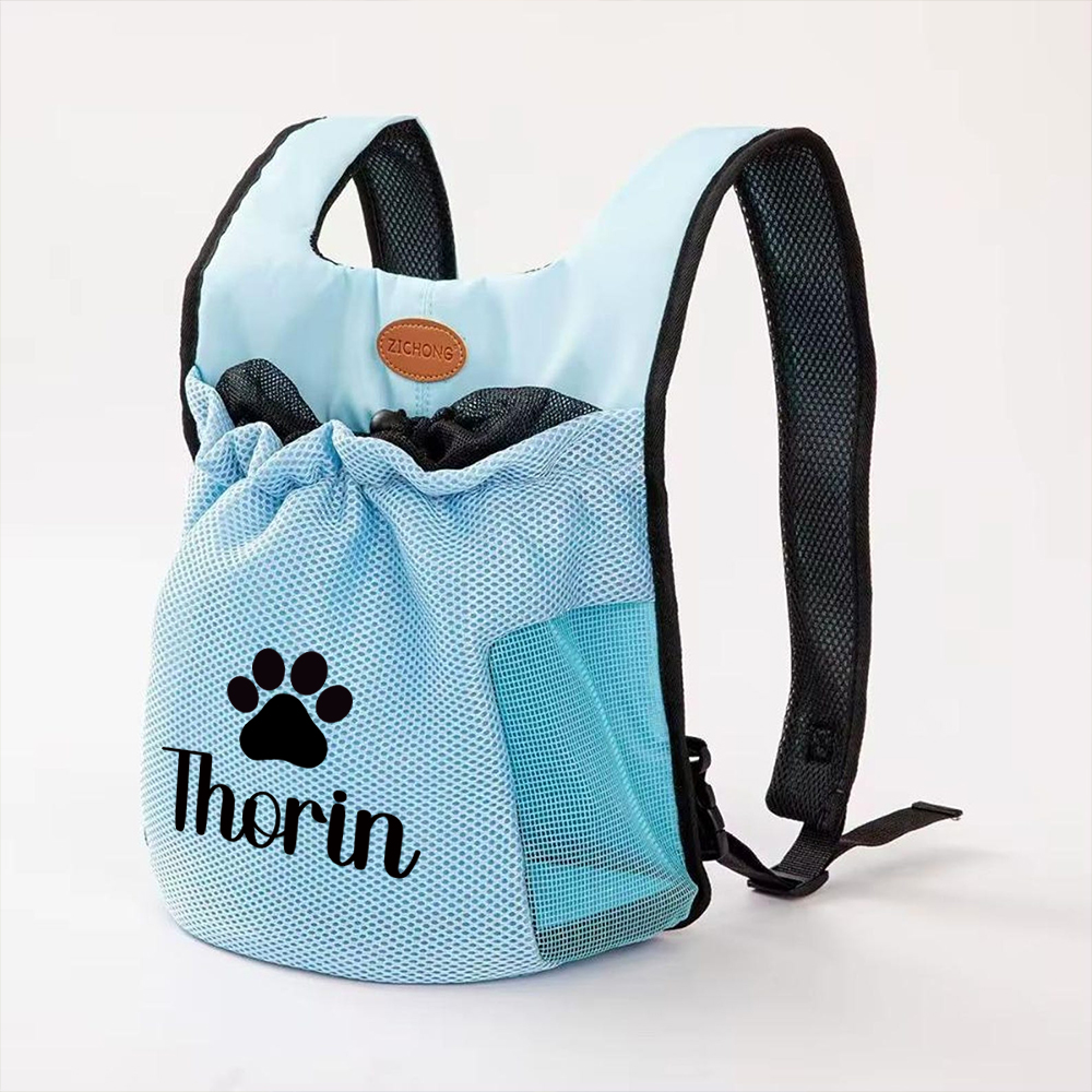 Personalized Name Breathable Mesh Pet Carrier Backpack | inAccs33