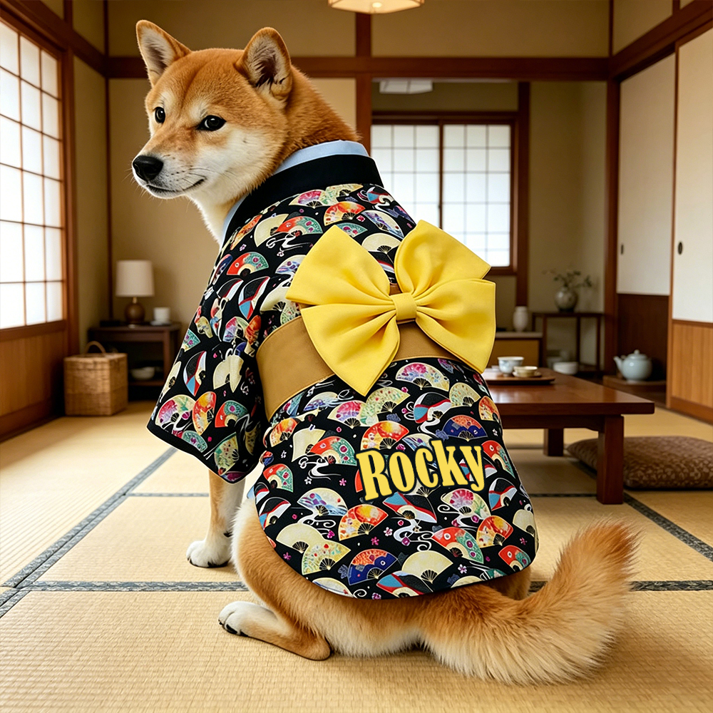 Personalized Pet Japanese Kimono | inCloth104