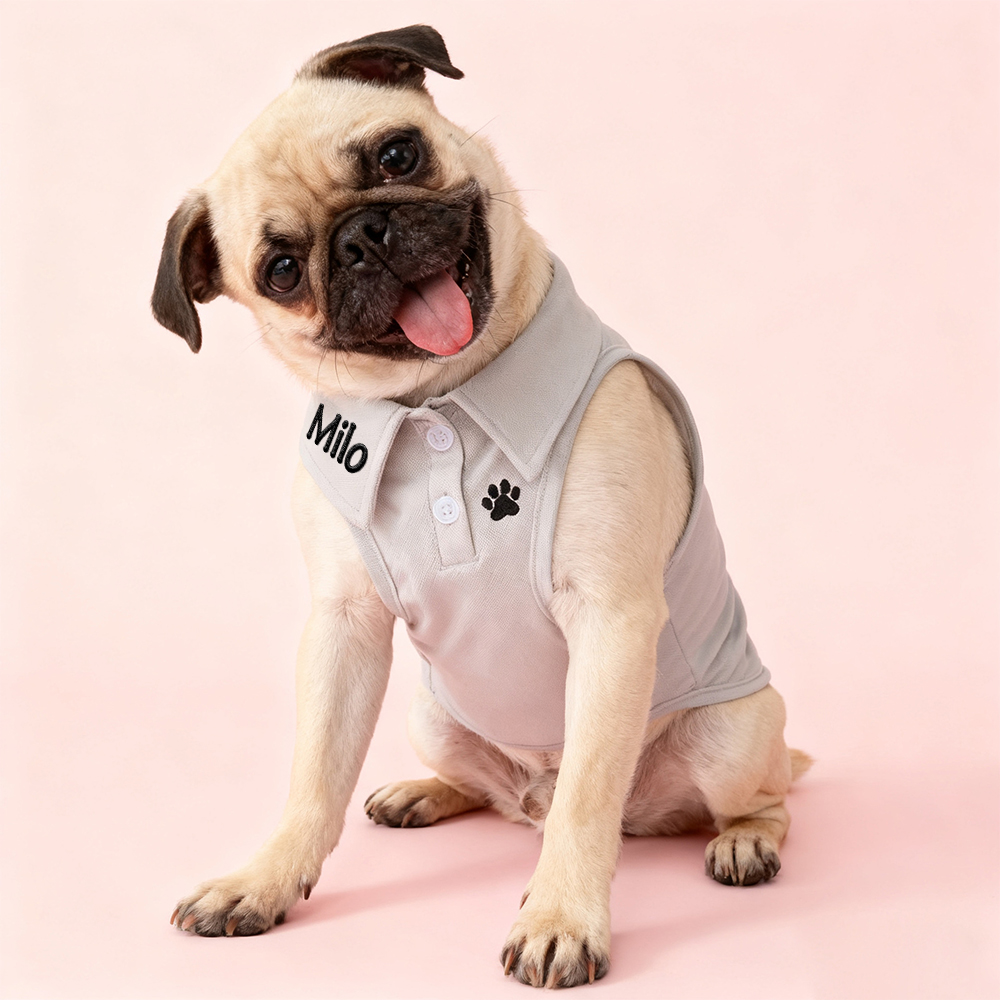 Personalized Embroidered Dog Cat Polo Shirt | inCloth108