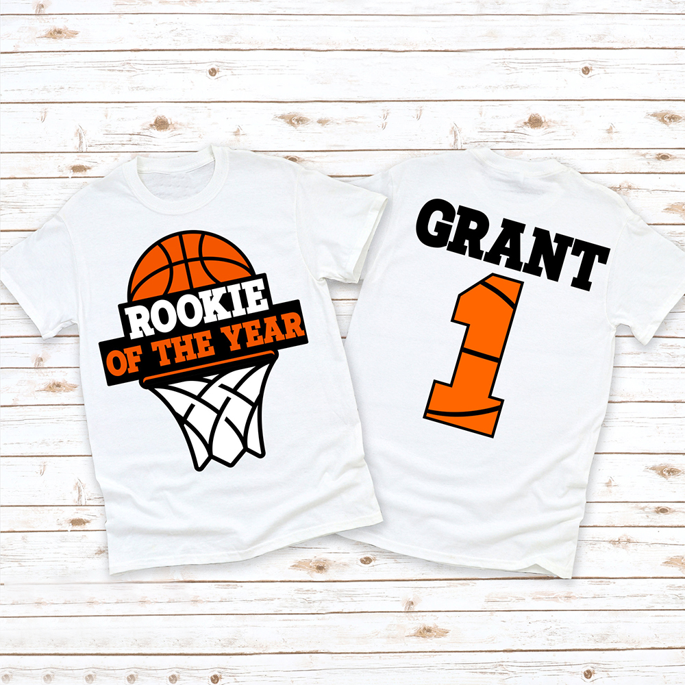 Personalized Basketball Rookie Of The Year Birthday T-Shirt | inBirth03