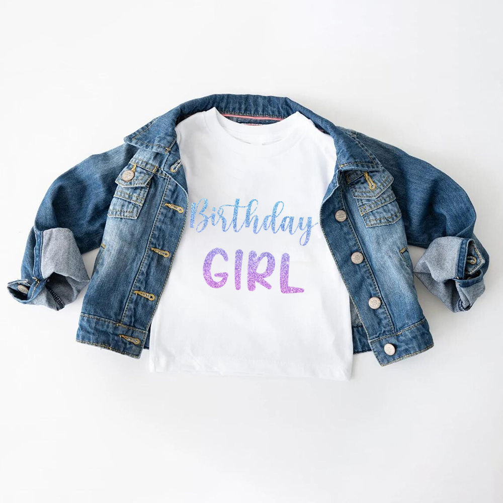 Personalized Colourful Birthday Girl Birthday T-Shirt | inBirth28