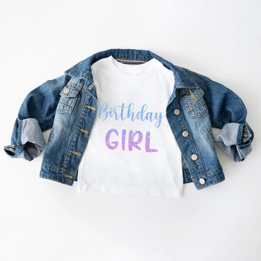 Personalized Colourful Birthday Girl Birthday T-Shirt | inBirth28
