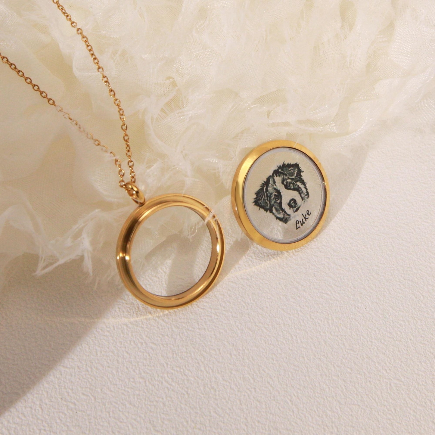 Personalized Pet Fur Hair Keepsake Necklace | inAccs23